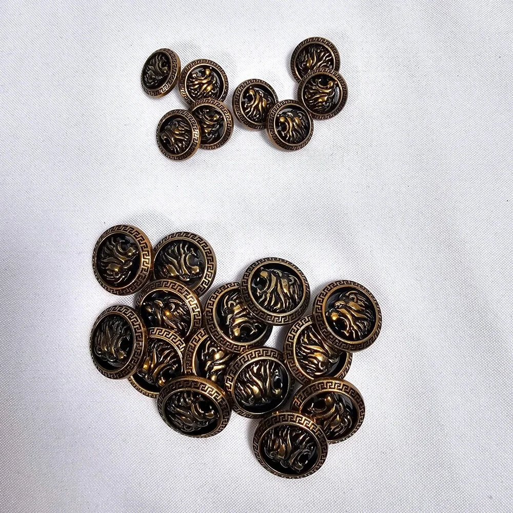 60pc Blazer Button Lot Gold Silver Eagle Lion‎ Crest Replacement Set VTG